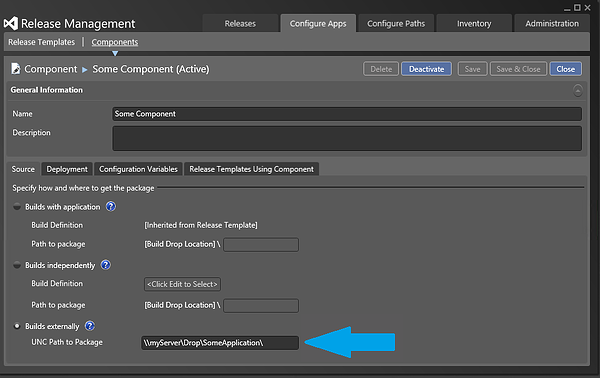 Release Management Update 1 Component UI