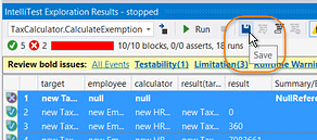 Save the IntelliTest Unit Tests
